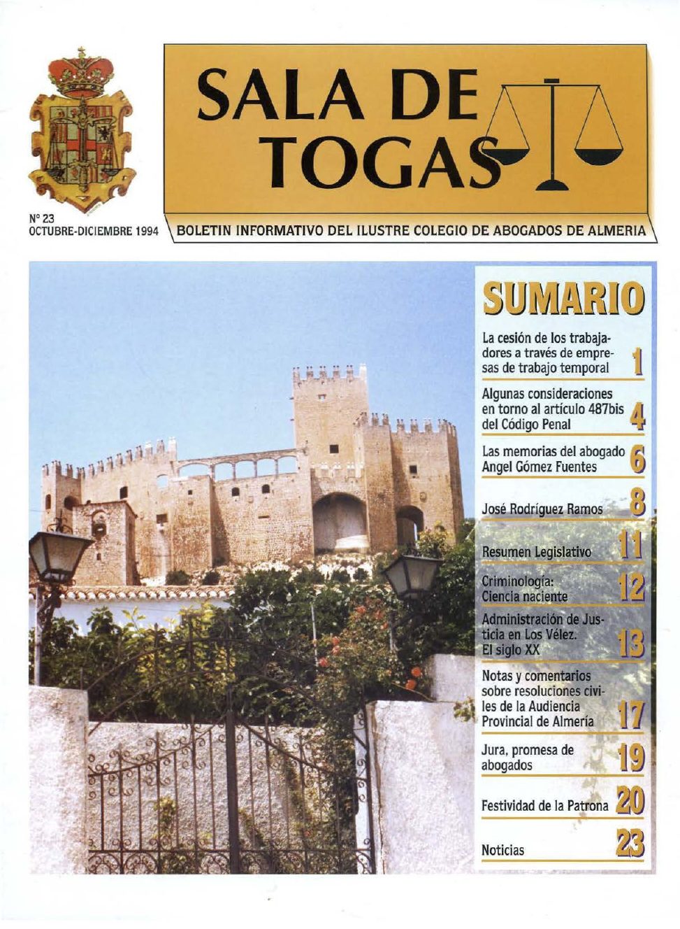 Portada del número 23, Diciembre 1994